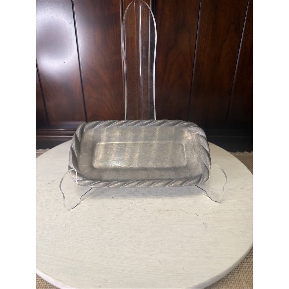 Mariposa Pewter Tray Platter Trinket Dish Made In Mexico